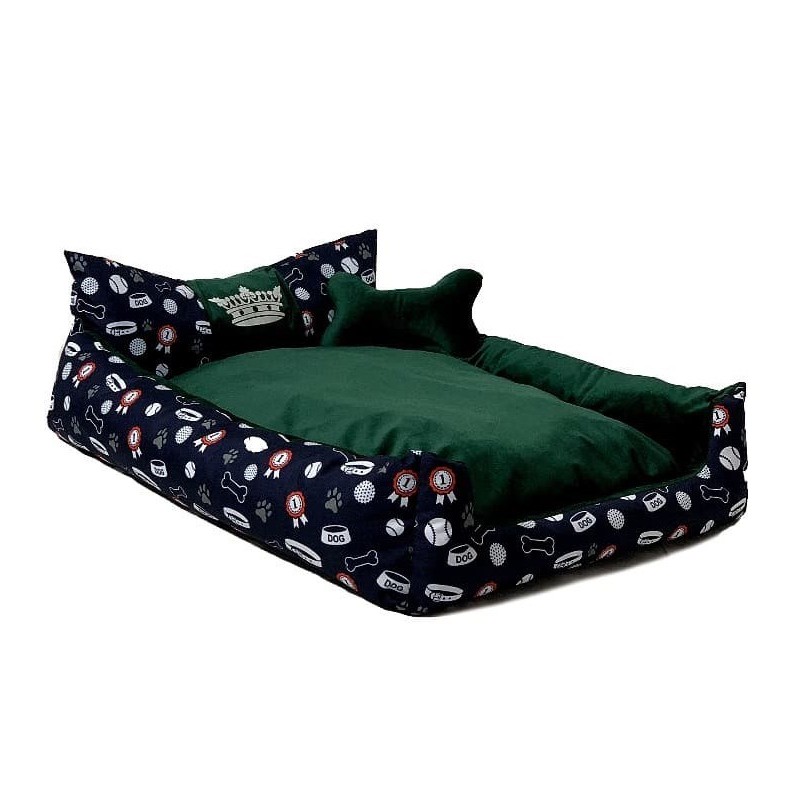 GO GIFT Dog and cat bed XL - green - 100x90x18 cm GO GIFT Dog and cat bed XL - green - 100x90x18 cm