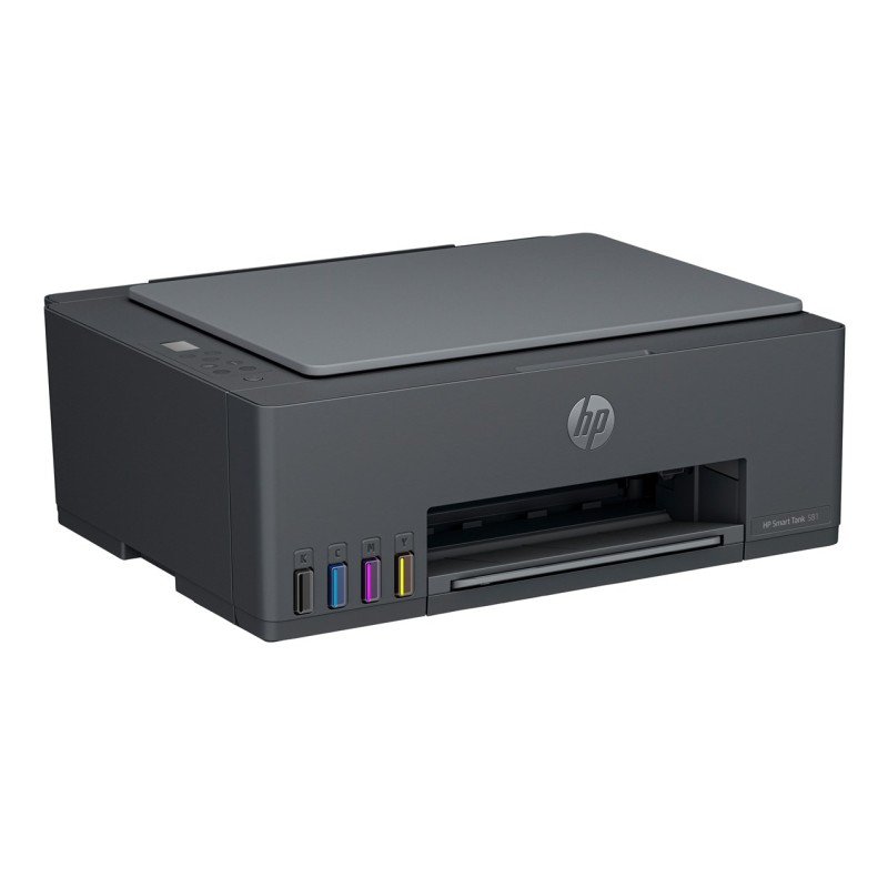 HP Smart Tank 581 All-in-One Printer, Home and home office, Print, copy, scan, Wireless; High-volume printer tank; Print from phone or tablet; Scan to PDF HP Smart Tank 581 All-in-One Printer, Home and home office, Print, copy, scan, Wireless; High-volume printer tank; Print from phone or tablet; Scan to PDF