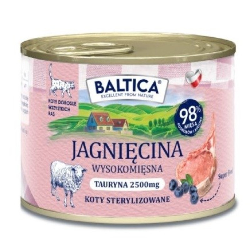 BALTICA Smaki regionów Lamb - wet cat food - 185g BALTICA Smaki regionów Lamb - wet cat food - 185g