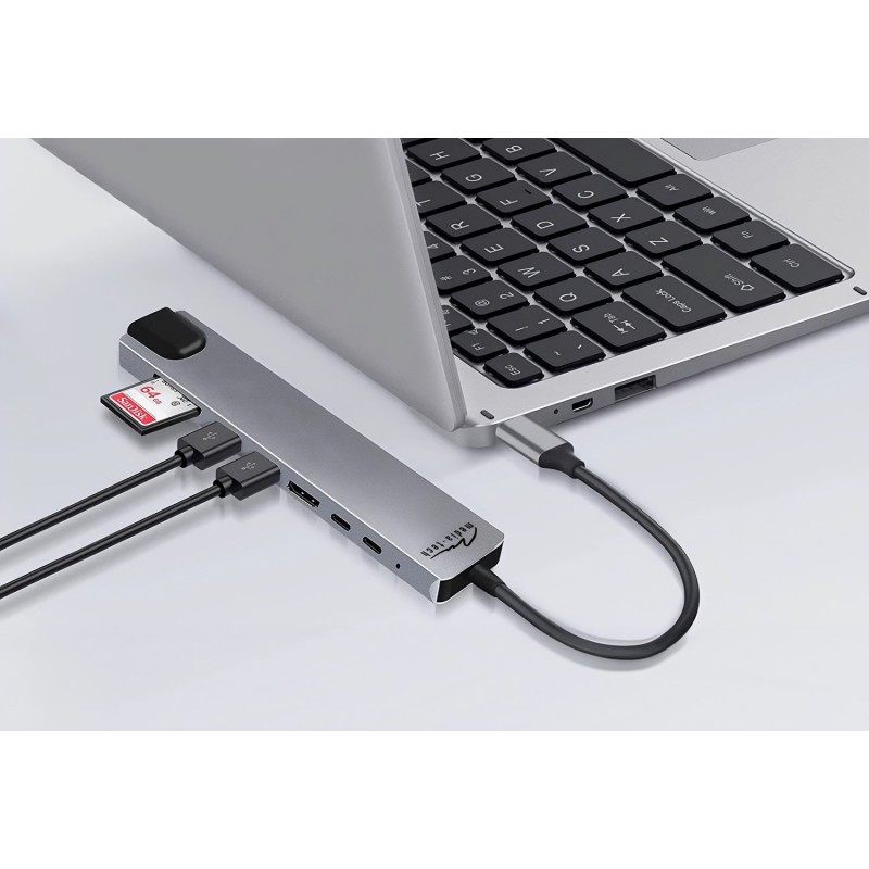 MEDIA-TECH USB HUB 8 IN 1 GIGA LAN HUB MT5046 MEDIA-TECH USB HUB 8 IN 1 GIGA LAN HUB MT5046