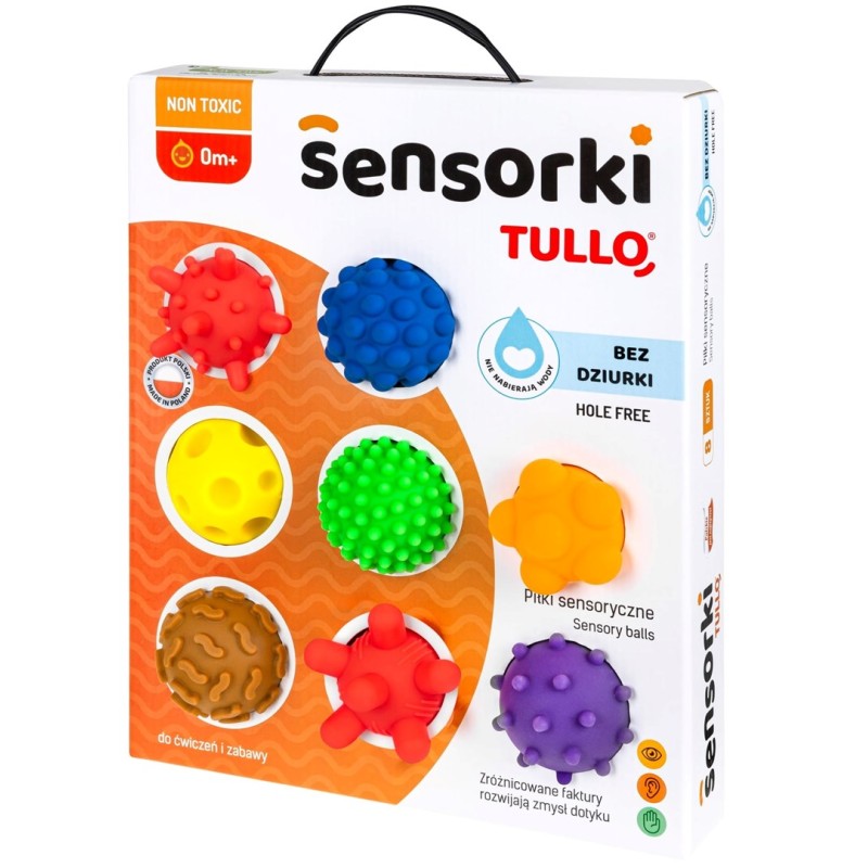 Sensory balls without holes TULLO 8 pcs Sensory balls without holes TULLO 8 pcs