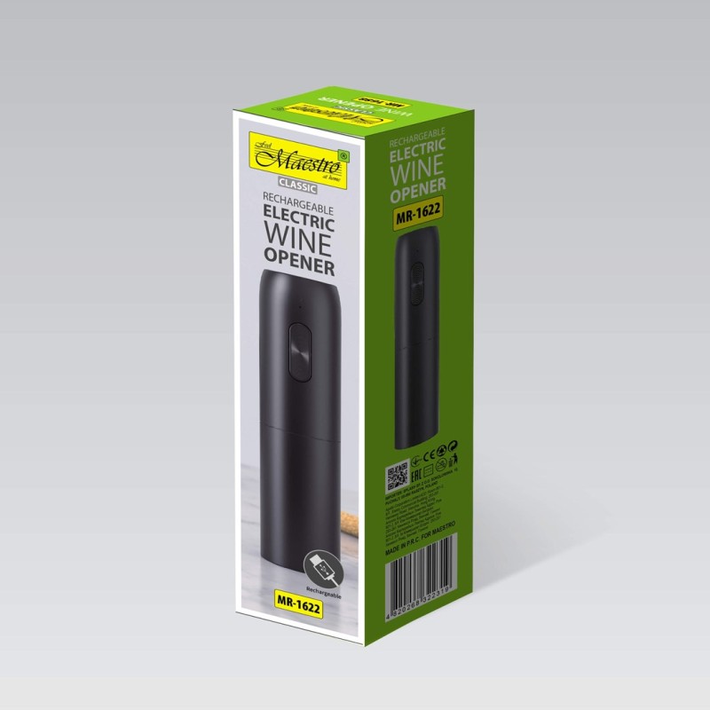 Korkociąg do wina elektryczny USB MAESTRO MR-1622 Korkociąg do wina elektryczny USB MAESTRO MR-1622