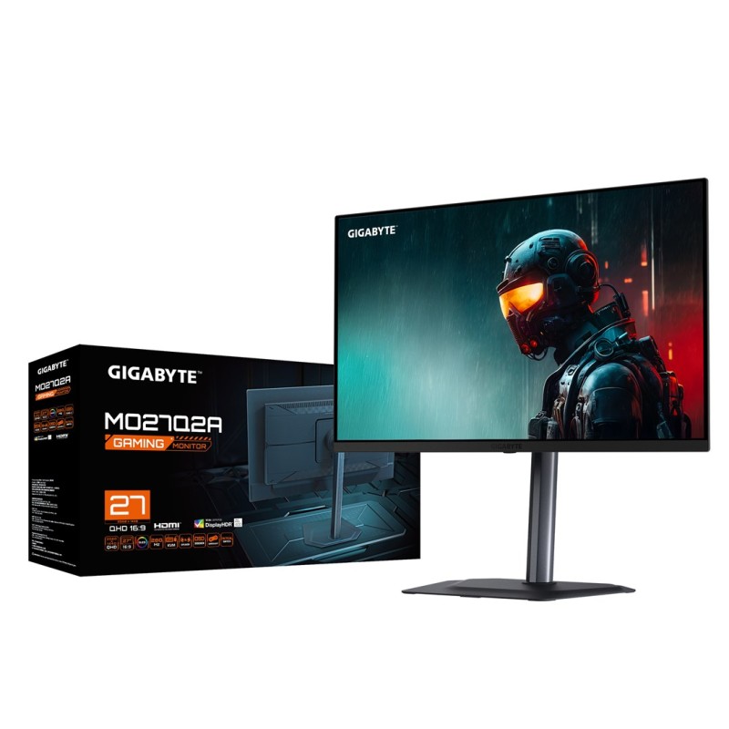 GIGABYTE MO27Q2A 27” OLED 2K QHD Gaming Monitor - 2560 x 1440, 280Hz, 0.03ms, 250 cd/m², FreeSync Premium Pro, DisplayHDR True Black 400, HDMI 2.1, Displayport 1.4 GIGABYTE MO27Q2A 27” OLED 2K QHD Gaming Monitor - 2560 x 1440, 280Hz, 0.03ms, 250 cd/m², FreeSync Premium Pro, DisplayHDR True Black 400, HDMI 2.1, Displayport 1.4