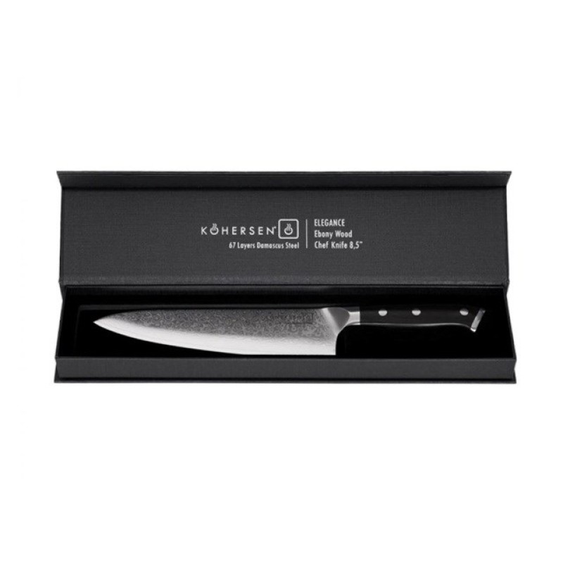 Nóż szefa kuchni Chef Kohersen Elegance Ebony Wood 21,6cm Nóż szefa kuchni Chef Kohersen Elegance Ebony Wood 21,6cm