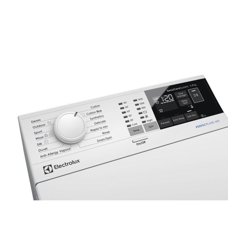 ELECTROLUX EW6TN24262P PerfectCare 600 Top-loaded Washing Machine 6 kg White ELECTROLUX EW6TN24262P PerfectCare 600 Top-loaded Washing Machine 6 kg White