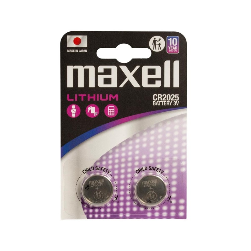 MAXELL Lithium battery LITHIUM CR2025 2 pcs. 3V MAXELL Lithium battery LITHIUM CR2025 2 pcs. 3V