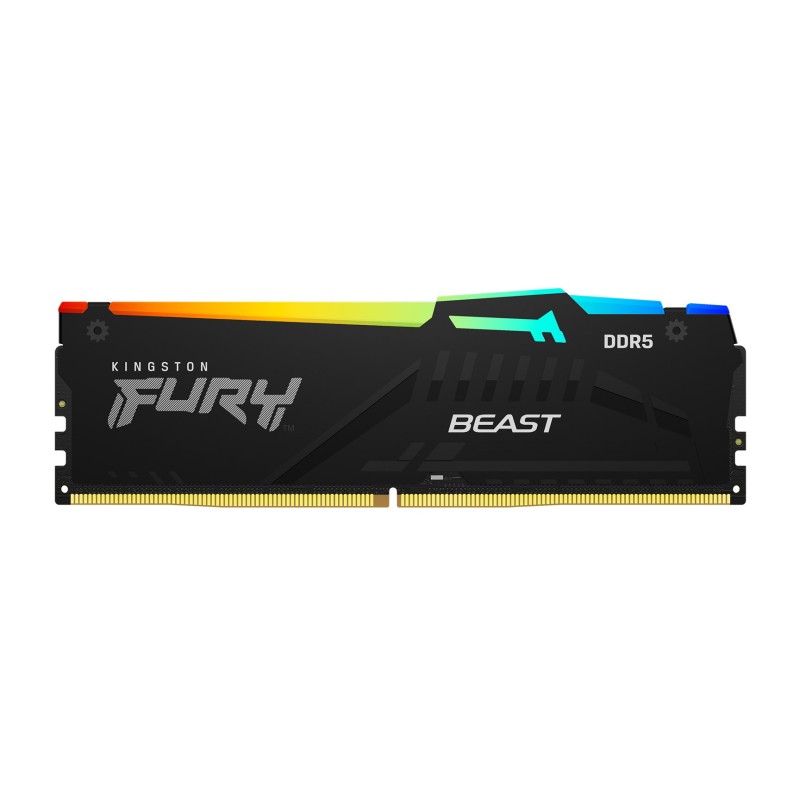 Kingston Technology FURY Beast 32GB 5600MT/s DDR5 CL40 DIMM (Kit of 2) RGB Kingston Technology FURY Beast 32GB 5600MT/s DDR5 CL40 DIMM (Kit of 2) RGB