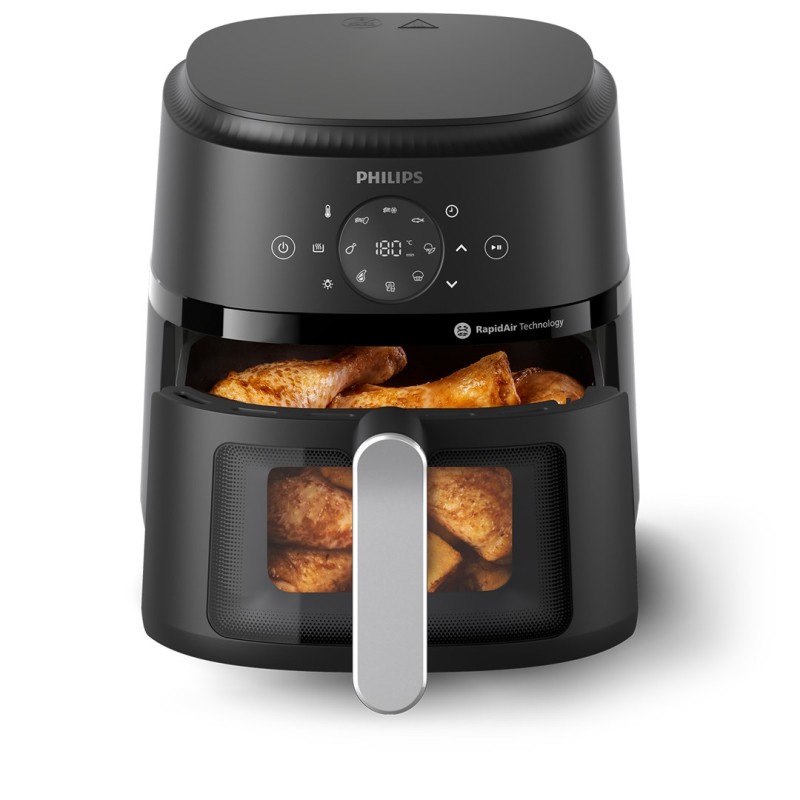 Philips 2000 series NA221/00 fryer Single 4.2 L Stand-alone 1500 W Hot air fryer Black, Silver Philips 2000 series NA221/00 fryer Single 4.2 L Stand-alone 1500 W Hot air fryer Black, Silver
