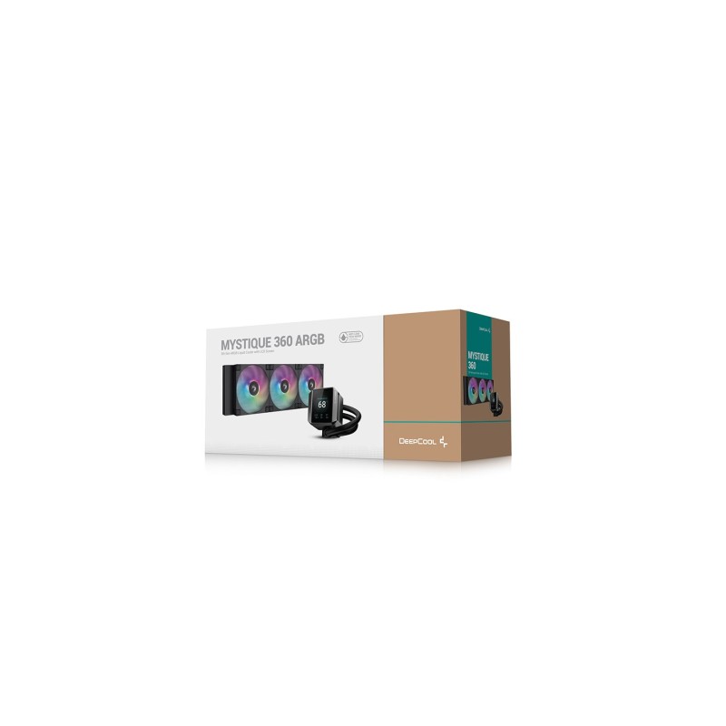 DeepCool MYSTIQUE 360 ARGB Processor All-in-one liquid cooler 12 cm Black 1 pc(s) DeepCool MYSTIQUE 360 ARGB Processor All-in-one liquid cooler 12 cm Black 1 pc(s)