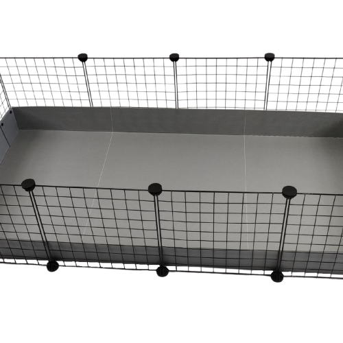C&C Modular cage 4x2 145 x 75 cm silver
