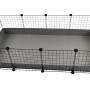 C&C Modular cage 4x2 145 x 75 cm silver