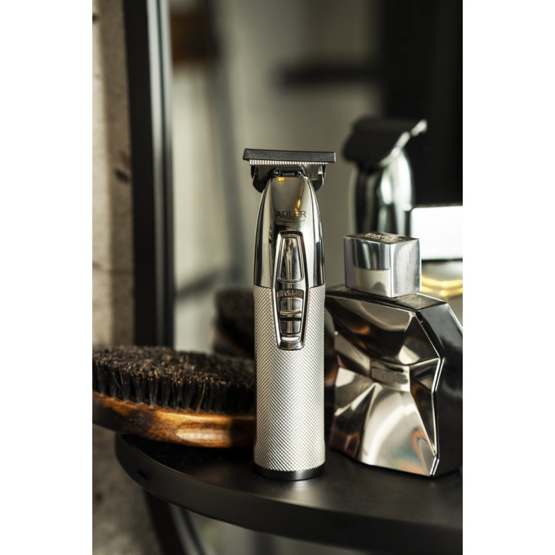 Adler AD 2836S beard trimmer Battery 4 6 mm Silver Adler AD 2836S beard trimmer Battery 4 6 mm Silver