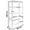 Topeshop REGAŁ G9040 garden tool storage rack Freestanding Galvanized steel, MDF Topeshop REGAŁ G9040 garden tool storage rack Freestanding Galvanized steel, MDF