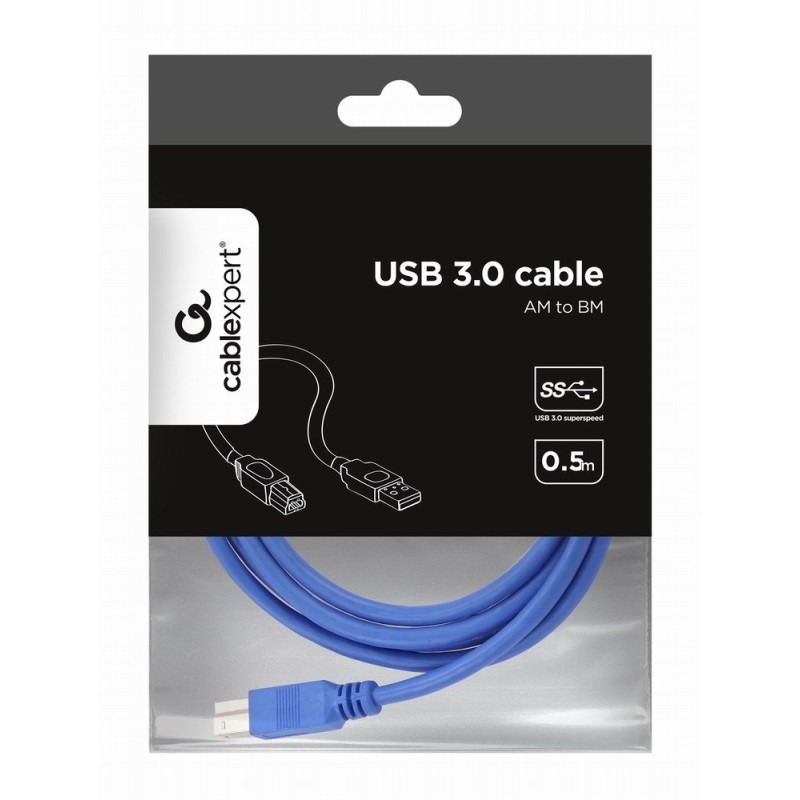 Gembird CCP-USB3-AMBM-6 USB cable 1.83 m USB A USB B Blue