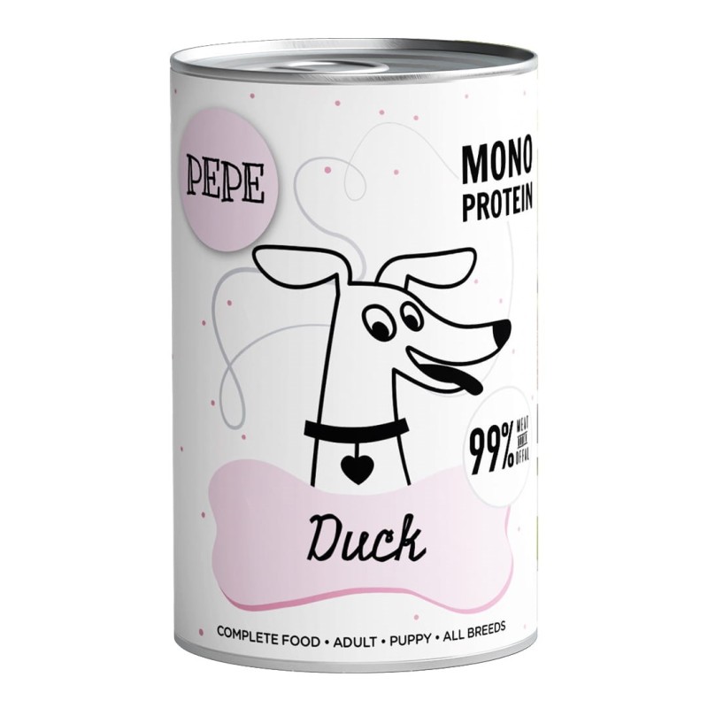 PAKA ZWIERZAKA Pepe Duck - wet dog food - 400g PAKA ZWIERZAKA Pepe Duck - wet dog food - 400g