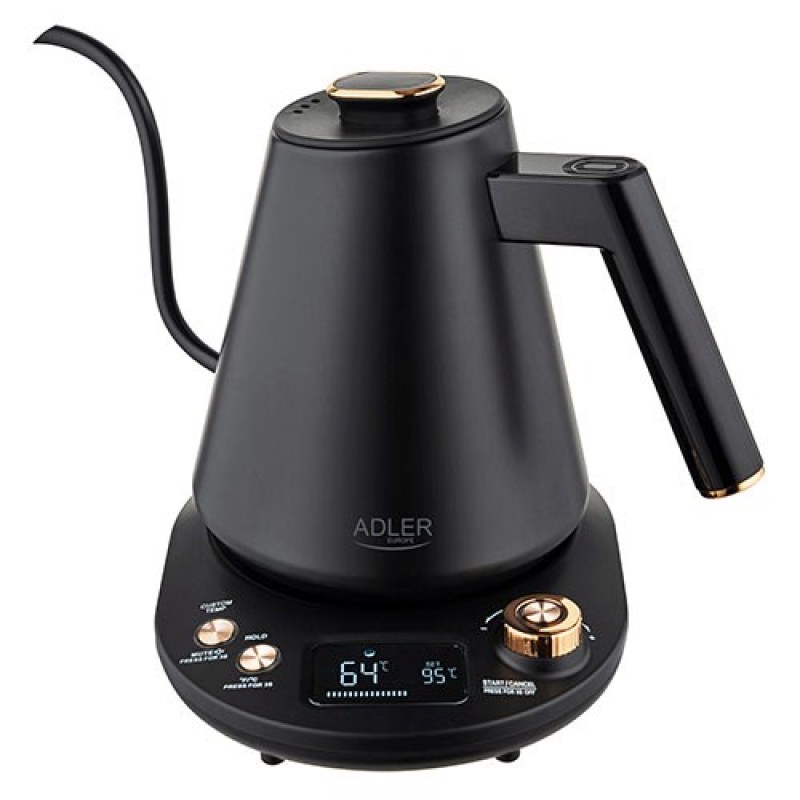 Adler AD 1349 Electric kettle with long spout 1.0L Black