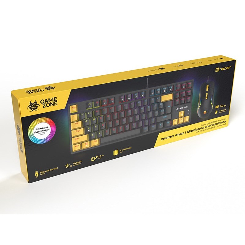 Tracer mouse and mechanical keyboard set GAMEZONE HORNET87 USB