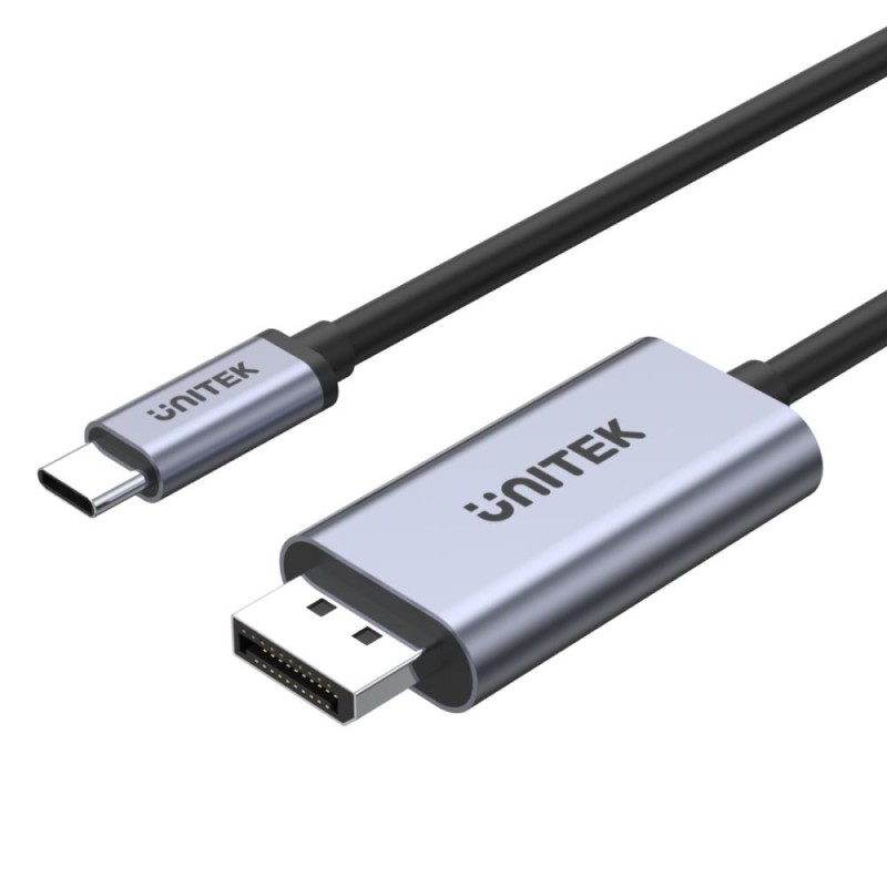 UNITEK V1409A cable gender changer USB-C DisplayPort Black, Grey