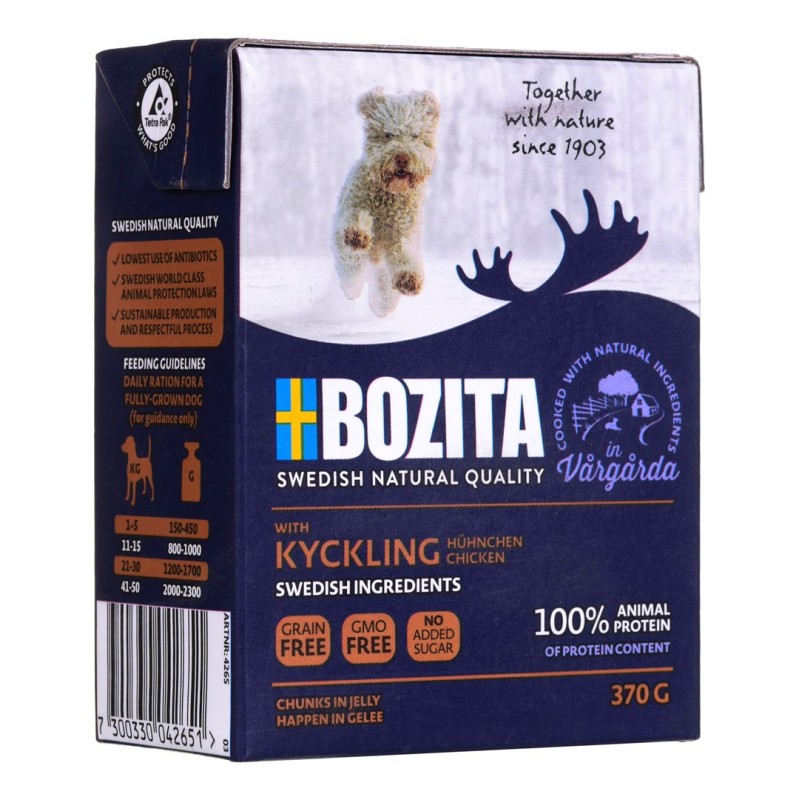 BOZITA Wet dog food Chunks in jelly Chicken 370 g BOZITA Wet dog food Chunks in jelly Chicken 370 g