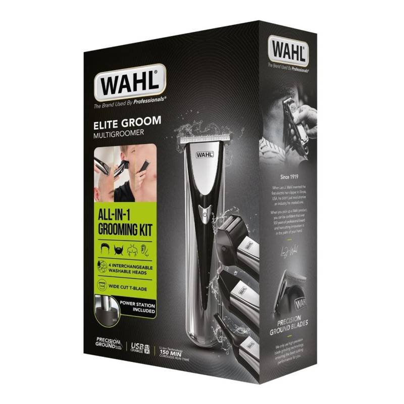 WAHL Elite Groom Black, Silver Lithium-Ion (Li-Ion)