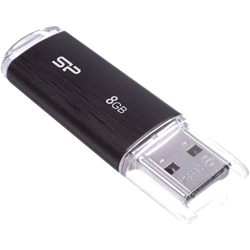 SILICON POWER Ultima U02 Pendrive USB flash drive 8 GB USB 2.0 (SP008GBUF2U02V1K) Black SILICON POWER Ultima U02 Pendrive USB flash drive 8 GB USB 2.0 (SP008GBUF2U02V1K) Black
