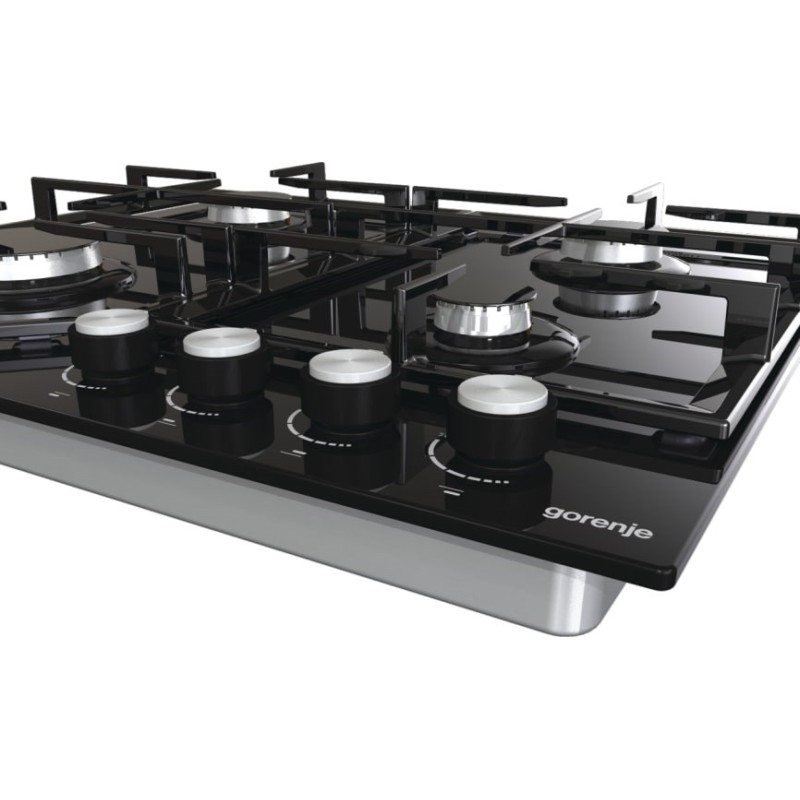 Gorenje GT641KB hob Black Built-in 60 cm Gas 4 zone(s) Gorenje GT641KB hob Black Built-in 60 cm Gas 4 zone(s)