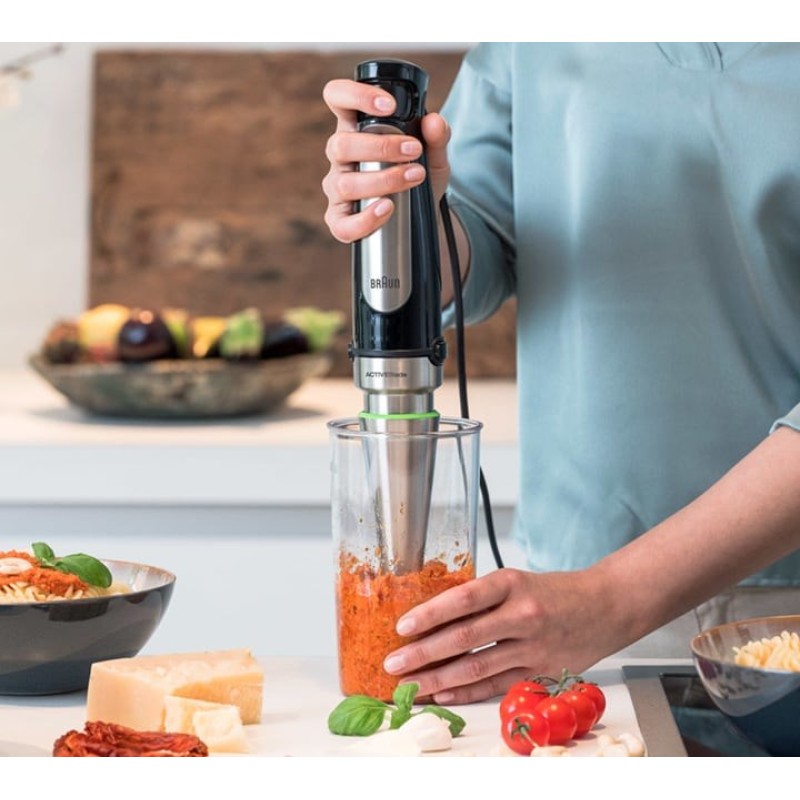 Braun MultiQuick 7 MQ 7045X 1.25 L Immersion blender 1000 W Black, Stainless steel Braun MultiQuick 7 MQ 7045X 1.25 L Immersion blender 1000 W Black, Stainless steel