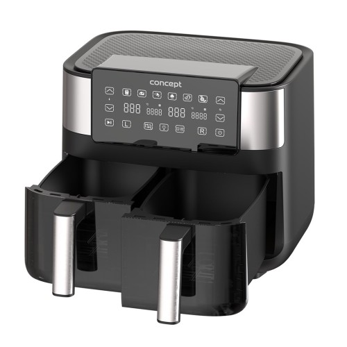 Air Fryer greaseless double fryer 8L FR8000 Black, Silver