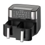Air Fryer greaseless double fryer 8L FR8000 Black, Silver