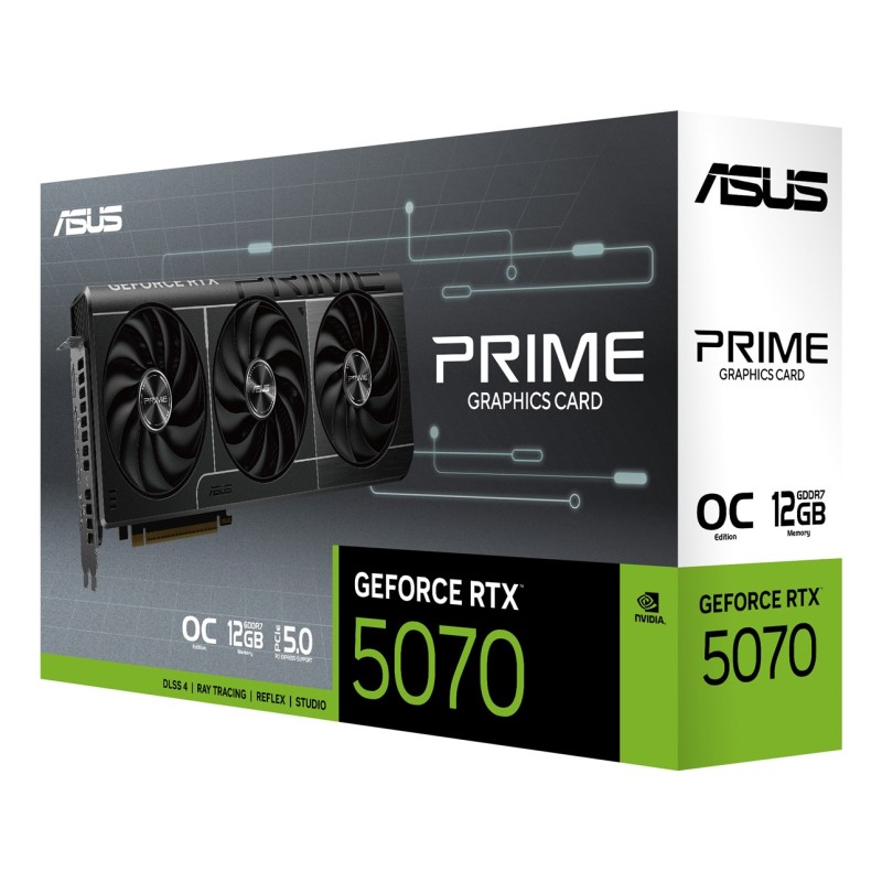 ASUS Prime -RTX5070-O12G NVIDIA GeForce RTX 5070 12 GB GDDR7 ASUS Prime -RTX5070-O12G NVIDIA GeForce RTX 5070 12 GB GDDR7