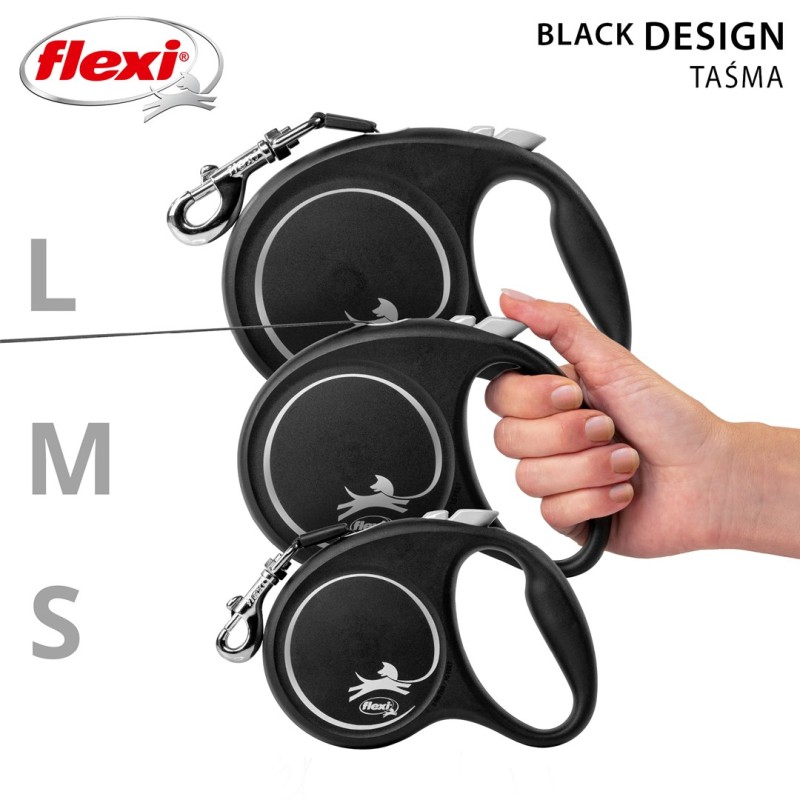Flexi Black Design M 5 m Dog Retractable lead Flexi Black Design M 5 m Dog Retractable lead