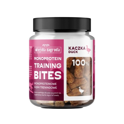 WIEJSKA ZAGRODA Monoprotein training bites Duck - dog treat - 150g WIEJSKA ZAGRODA Monoprotein training bites Duck - dog treat - 150g