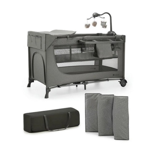 KinderKraft Łóżeczko turystyczne JOY 2 DARK GREY