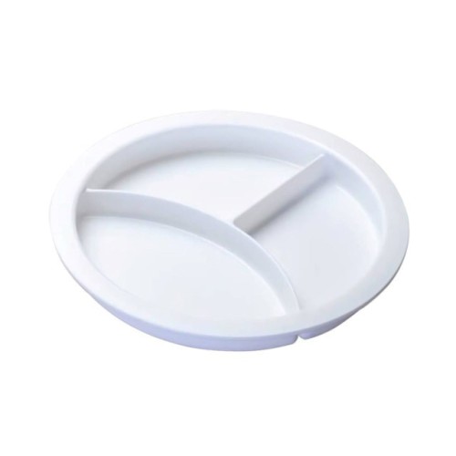 Plate with dividers for the microwave