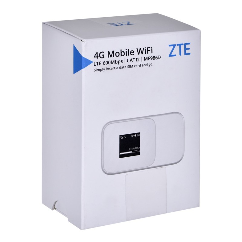 Router ZTE MF986D 4G UFI LTE CAT12/13 1x USB Type C, 1x SIM socket 2x TS-9 Router ZTE MF986D 4G UFI LTE CAT12/13 1x USB Type C, 1x SIM socket 2x TS-9