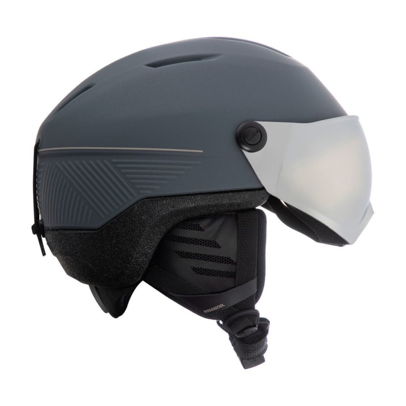Helmet FIT VISOR IMPACTS PHOTO GREY M/L ROSSIGNOL Helmet FIT VISOR IMPACTS PHOTO GREY M/L ROSSIGNOL