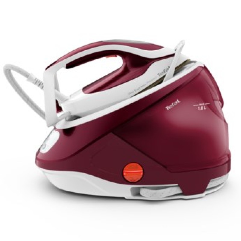 Tefal GV9220 steam ironing station 2600 W Durilium AirGlide Autoclean soleplate Burgundy, White Tefal GV9220 steam ironing station 2600 W Durilium AirGlide Autoclean soleplate Burgundy, White