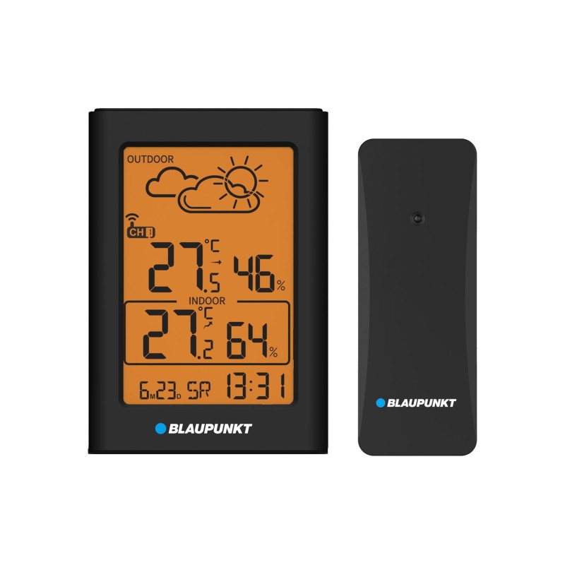 Blaupunkt Weather Station WS15BK black Blaupunkt Weather Station WS15BK black