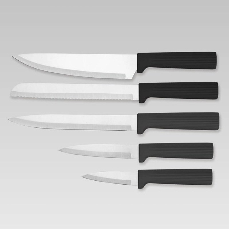 Maestro MR-1412-BLACK Knife set with block + Cutting board set Black Maestro MR-1412-BLACK Knife set with block + Cutting board set Black