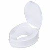 High raising toilet seat with flap High raising toilet seat with flap