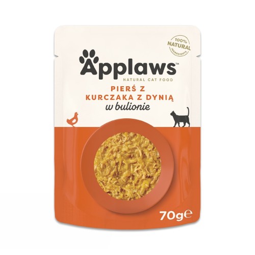 APPLAWS Chicken breast with pumpkin in broth - wet cat food - 70g APPLAWS Chicken breast with pumpkin in broth - wet cat food - 70g
