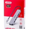 UNITEK HUB USB-C H1118A; USB-A x3, USB-C, HDMI, SD, microSD
