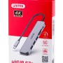UNITEK HUB USB-C H1118A; USB-A x3, USB-C, HDMI, SD, microSD