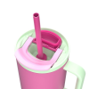 Thermal mug with telescopic straw Kambukka Rio Tumbler 950ml Bubblegum Mint Thermal mug with telescopic straw Kambukka Rio Tumbler 950ml Bubblegum Mint