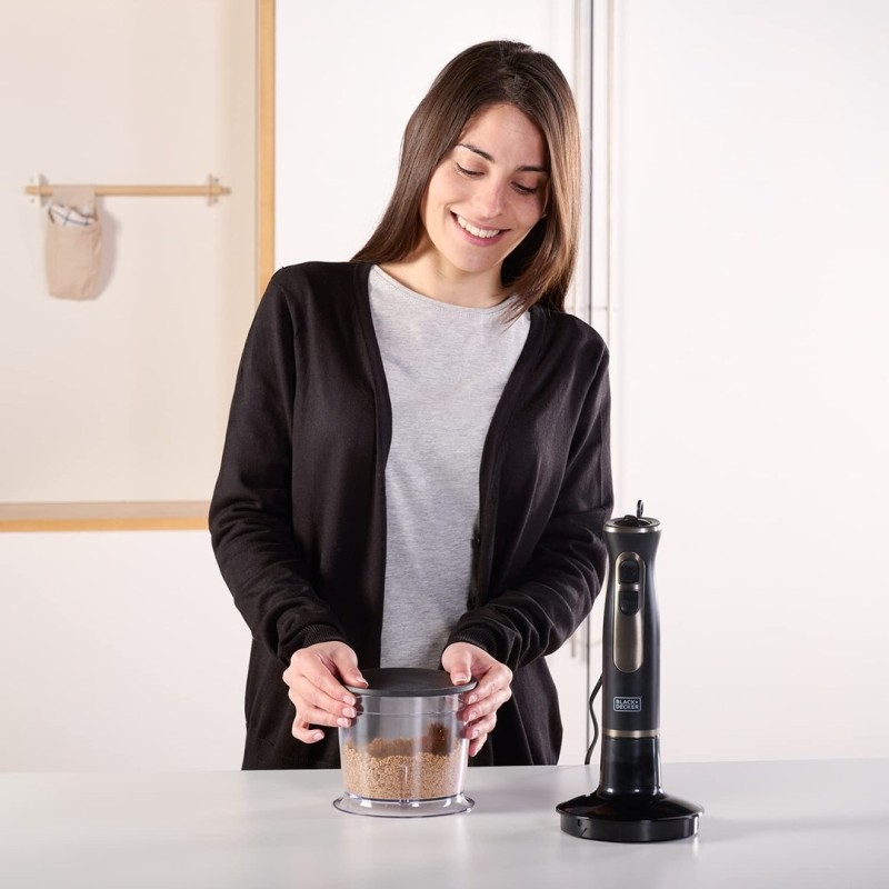 Immersion blender Black+Decker BXHBA800E (800W; black) Immersion blender Black+Decker BXHBA800E (800W; black)