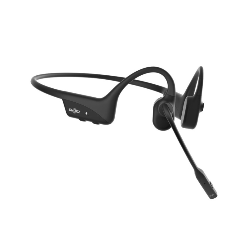 SHOKZ OpenComm2 2025 Upgrade Wireless Bluetooth Bone Conduction Videoconferencing Headset with USB-C Charging Port | 16 Hr Talk Time, 29m Wireless Range, 1 Hr Charge Time | Includes Noise Cancelling Boom Mic, Black SHOKZ OpenComm2 2025 Upgrade Wireless Bluetooth Bone Conduction Videoconferencing Headset with USB-C Charging Port | 16 Hr Talk Time, 29m Wireless Range, 1 Hr Charge Time | Includes Noise Cancelling Boom Mic, Black