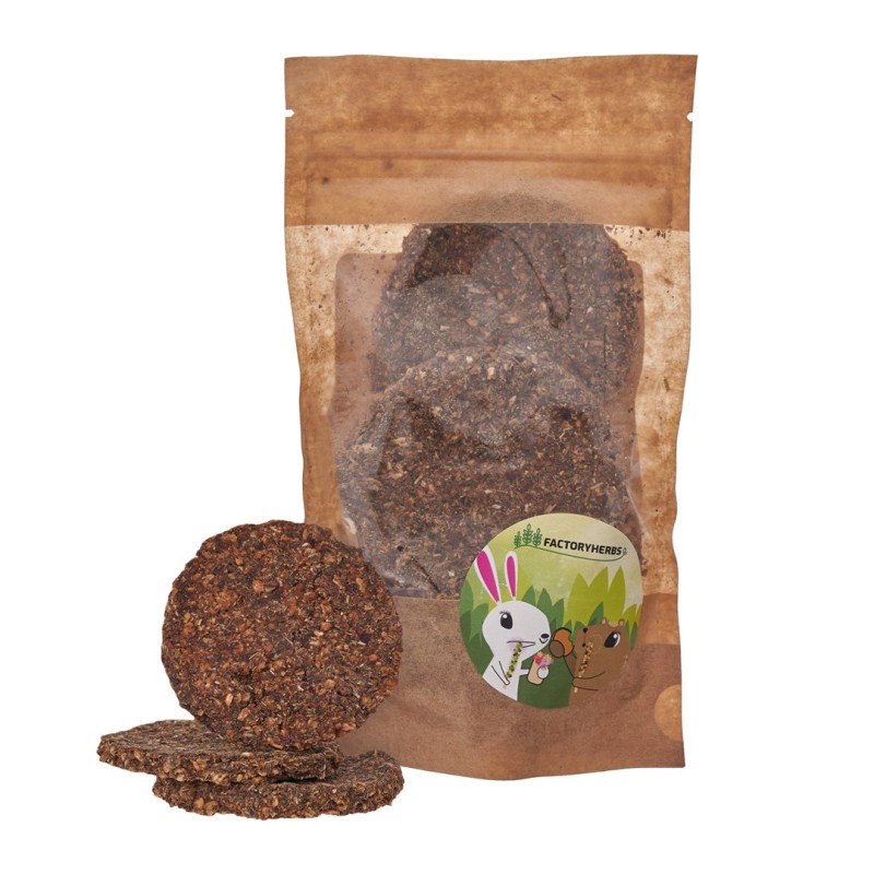 FACTORYHERBS Parsnip cookies with plantain and flaxseed - treat for rodents and rabbits - 70g FACTORYHERBS Parsnip cookies with plantain and flaxseed - treat for rodents and rabbits - 70g