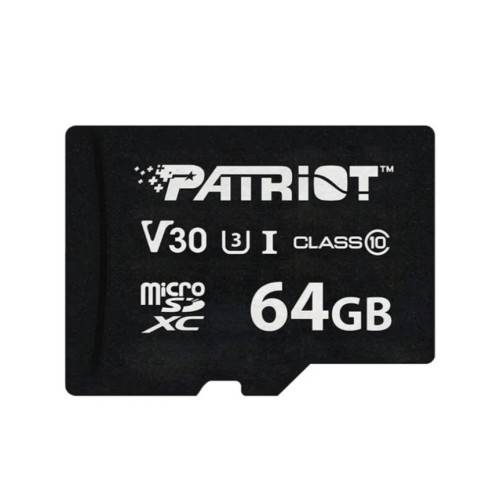 Patriot VX Series 64GB MicroSDXC V30 Class 10 UHS-I U3 4K UHD Memory Card PSF64GVX31MCX Patriot VX Series 64GB MicroSDXC V30 Class 10 UHS-I U3 4K UHD Memory Card PSF64GVX31MCX