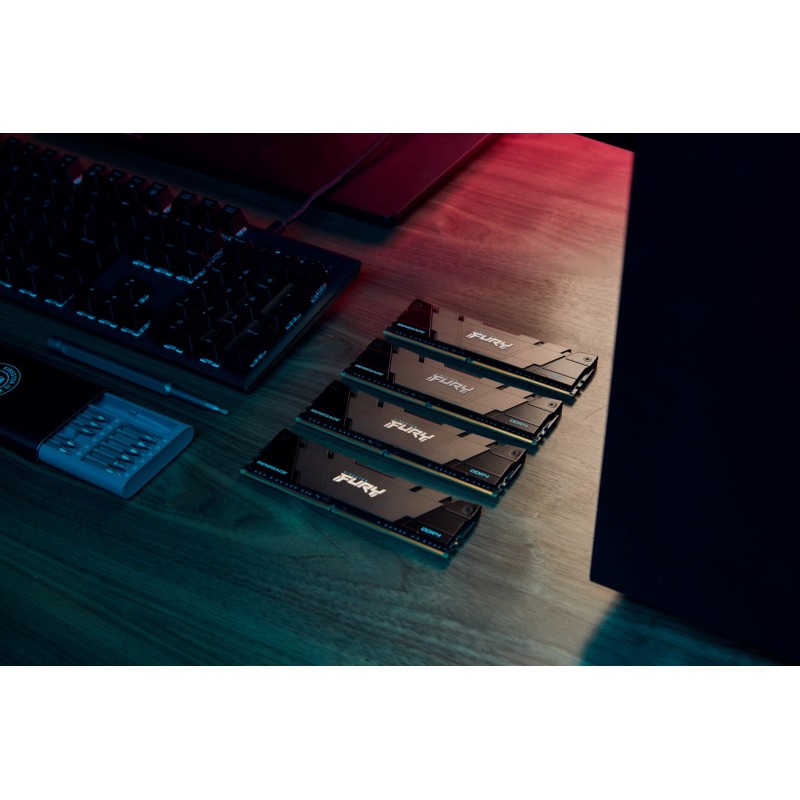 Kingston Technology FURY 16GB 3200MT/s DDR4 CL16 DIMM 1Gx8 Renegade Black