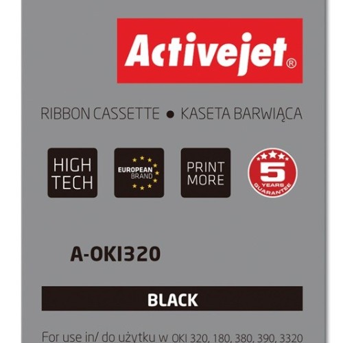 Activejet A-OKI320 Ribbon (replacement OKI 9002303; 3000000 characters; Supreme; black) 100 pieces